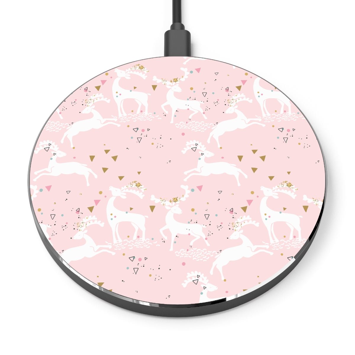 Magical Reindeers Wireless Charger - Puffin Lime