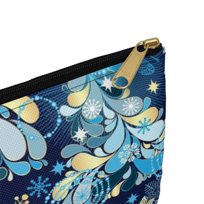 Magical Snowflakes Accessory Pouch - Puffin Lime