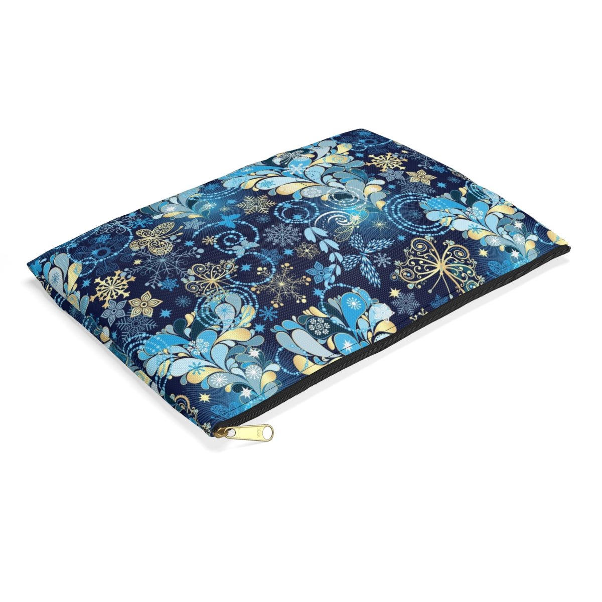 Magical Snowflakes Accessory Pouch - Puffin Lime