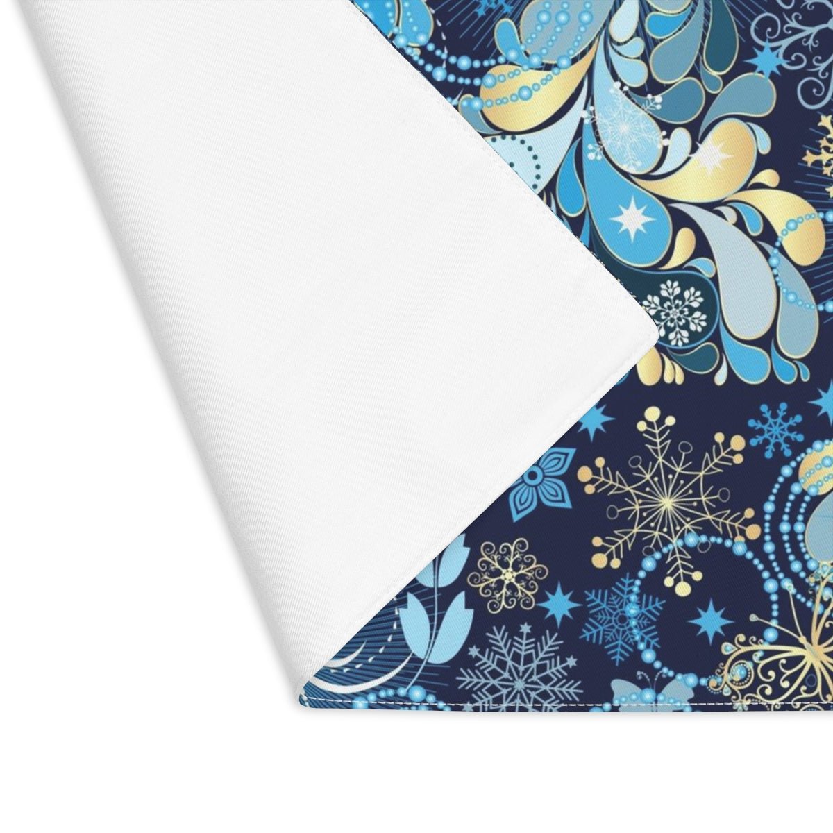 Magical Snowflakes Placemat - Puffin Lime