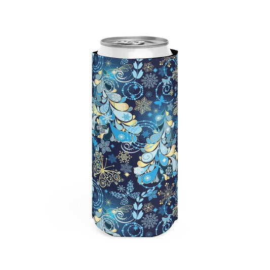 Magical Snowflakes Slim Can Cooler - Puffin Lime