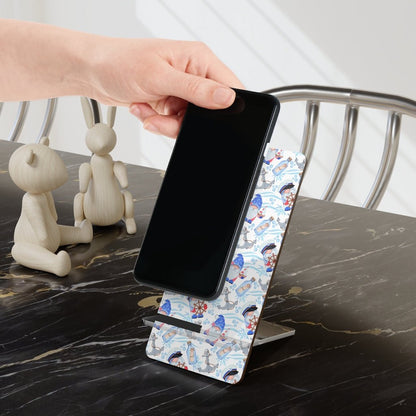 Nautical Gnomes Mobile Display Stand for Smartphones - Puffin Lime