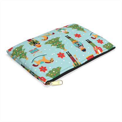 Nutcrackers and Rocking Horses Accessory Pouch - Puffin Lime