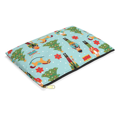 Nutcrackers and Rocking Horses Accessory Pouch - Puffin Lime