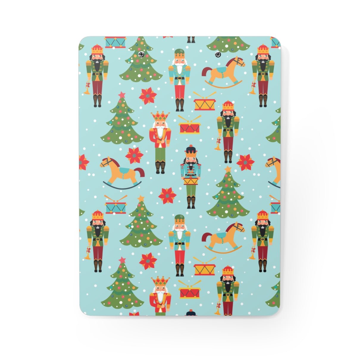 Nutcrackers and Rocking Horses Clipboard - Puffin Lime