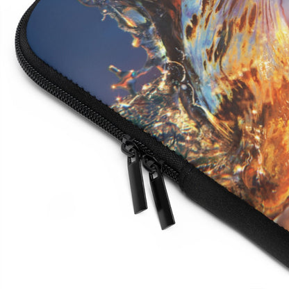 Ocean Wave Laptop Sleeve - Puffin Lime