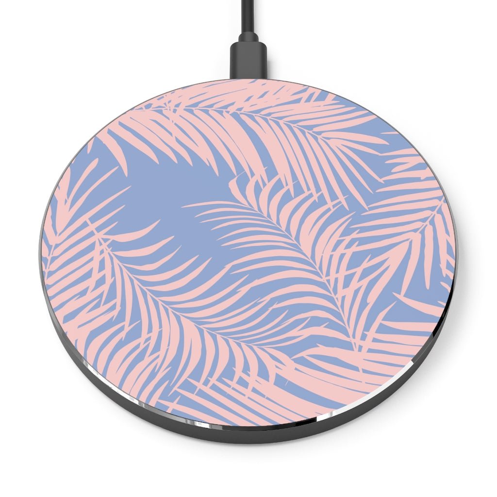 Palm Tree Leaves Wireless Charger - Puffin Lime