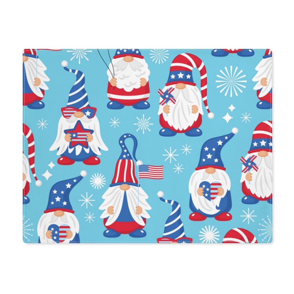 Patriotic Gnomes Placemat - Puffin Lime