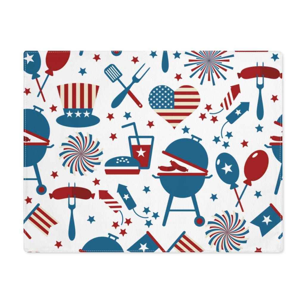 Patriotic Party Placemat - Puffin Lime