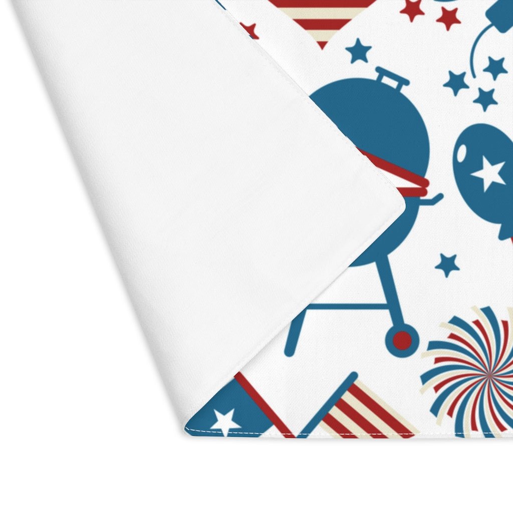 Patriotic Party Placemat - Puffin Lime