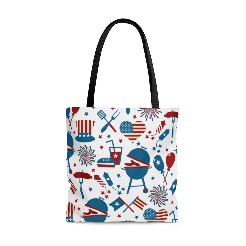 Patriotic Party Tote Bag - Puffin Lime