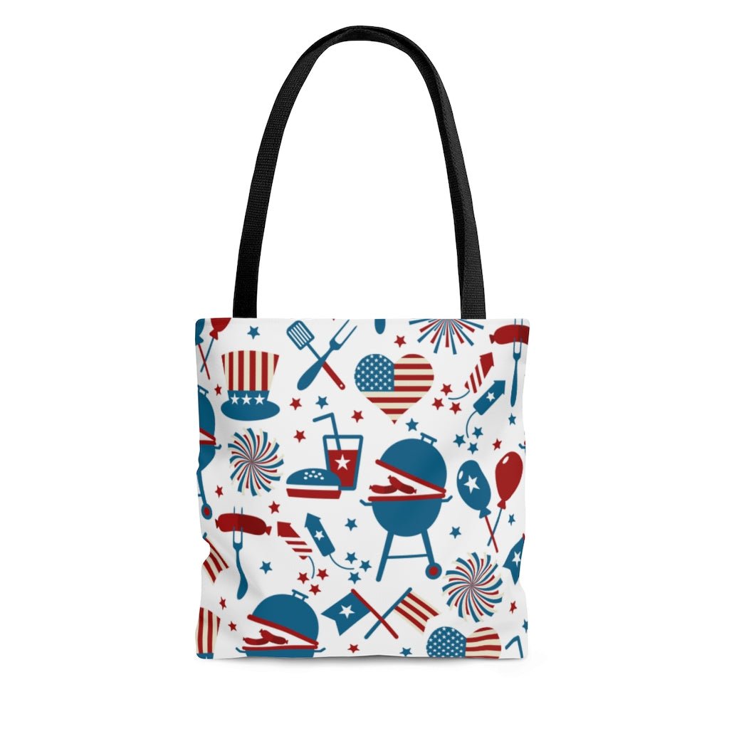 Patriotic Party Tote Bag - Puffin Lime