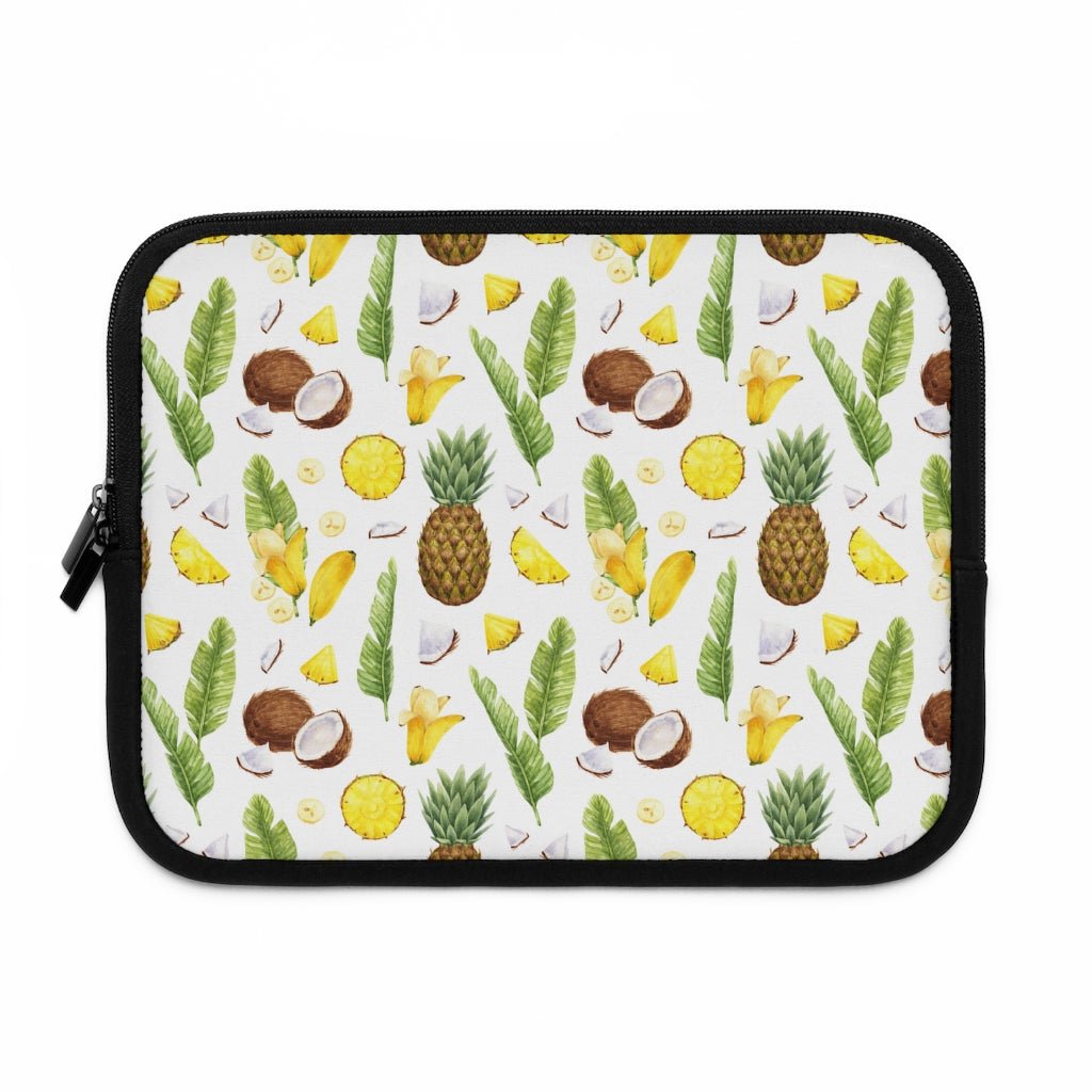 Pineapples and Coconuts Laptop Sleeve - Puffin Lime