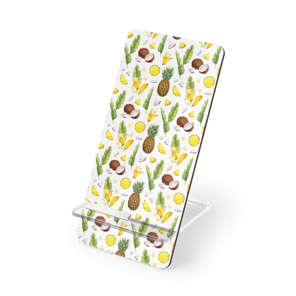 Pineapples and Coconuts Mobile Display Stand for Smartphones - Puffin Lime
