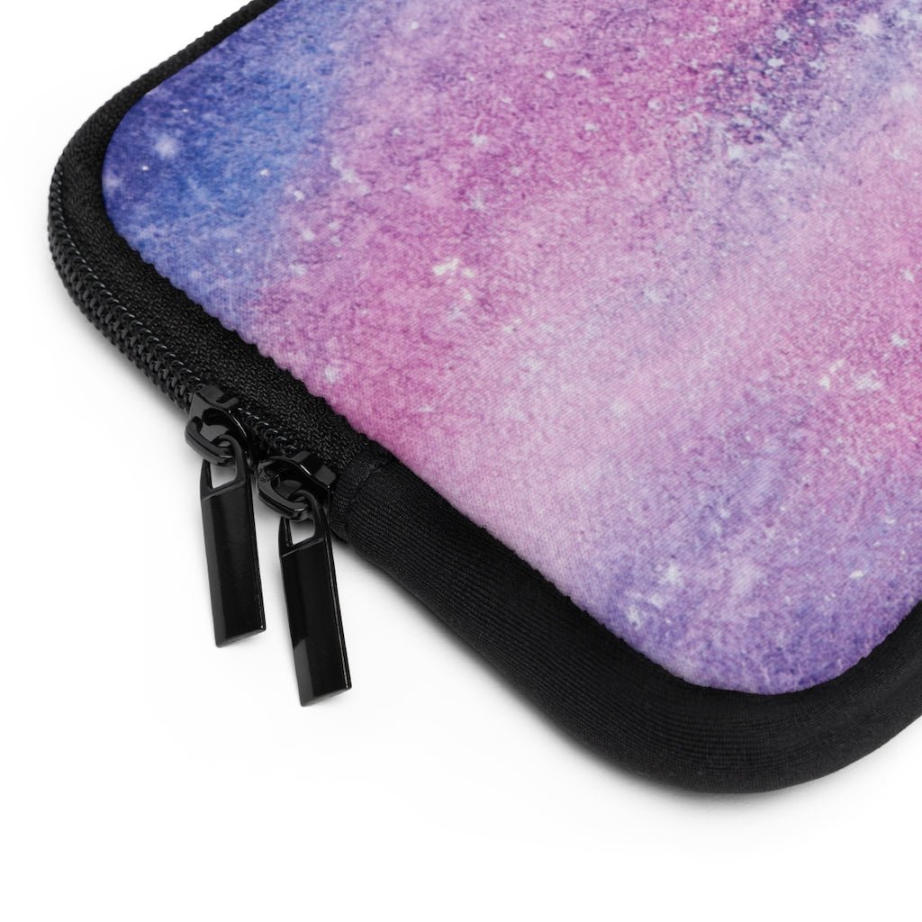 Pink Galaxy Laptop Sleeve - Puffin Lime