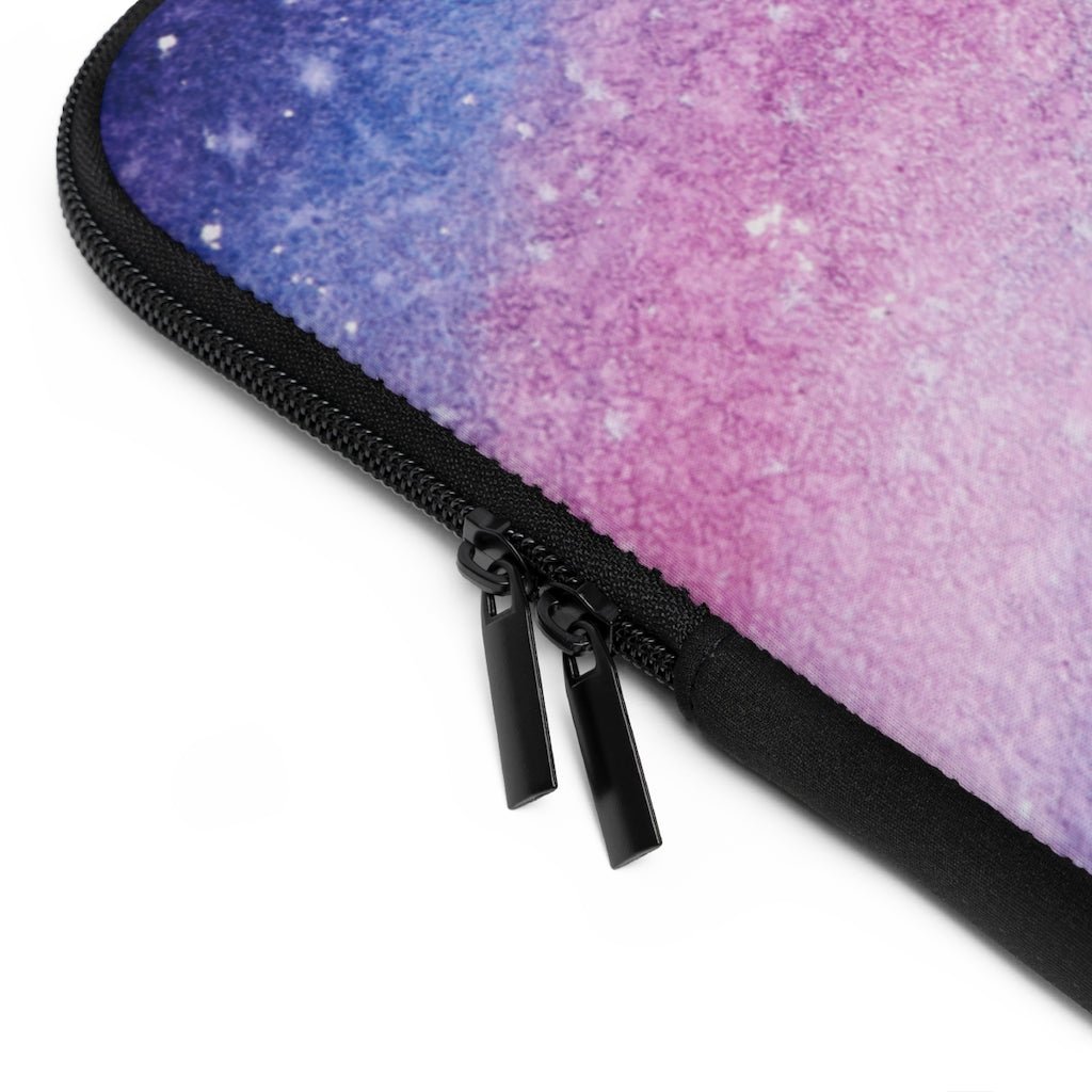 Pink Galaxy Laptop Sleeve - Puffin Lime