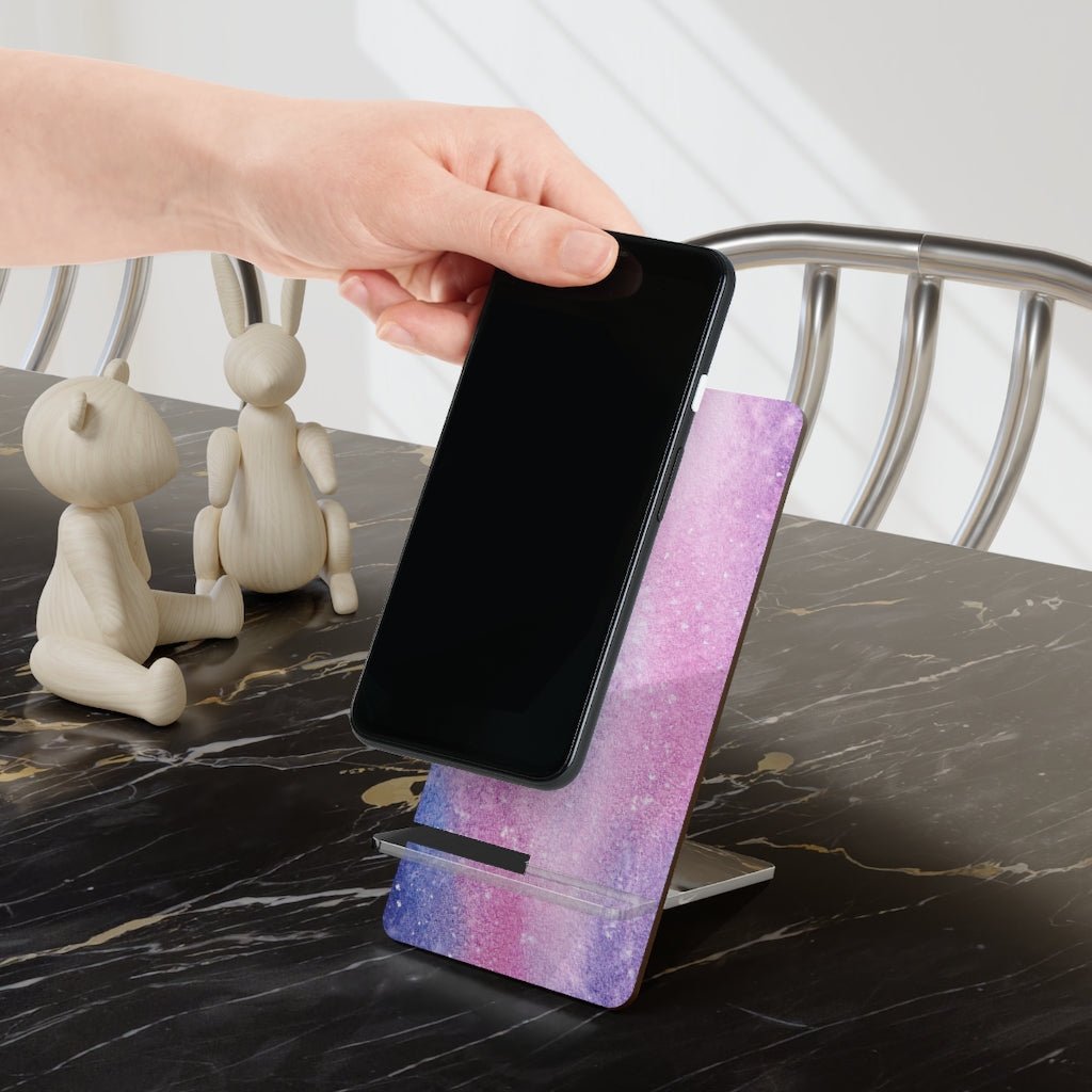 Pink Galaxy Mobile Display Stand for Smartphones - Puffin Lime