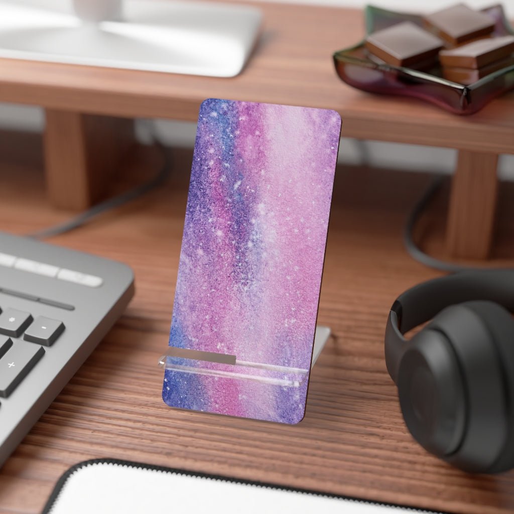 Pink Galaxy Mobile Display Stand for Smartphones - Puffin Lime