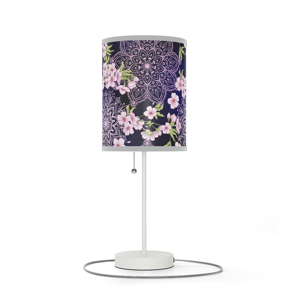 Pink Japanese Blossoms Table Lamp - Puffin Lime
