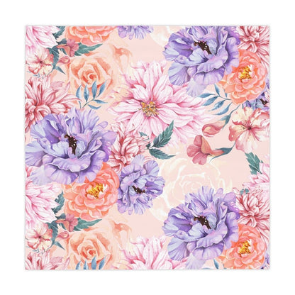 Pink Japanese Chrysanthemum Table Cloth - Puffin Lime