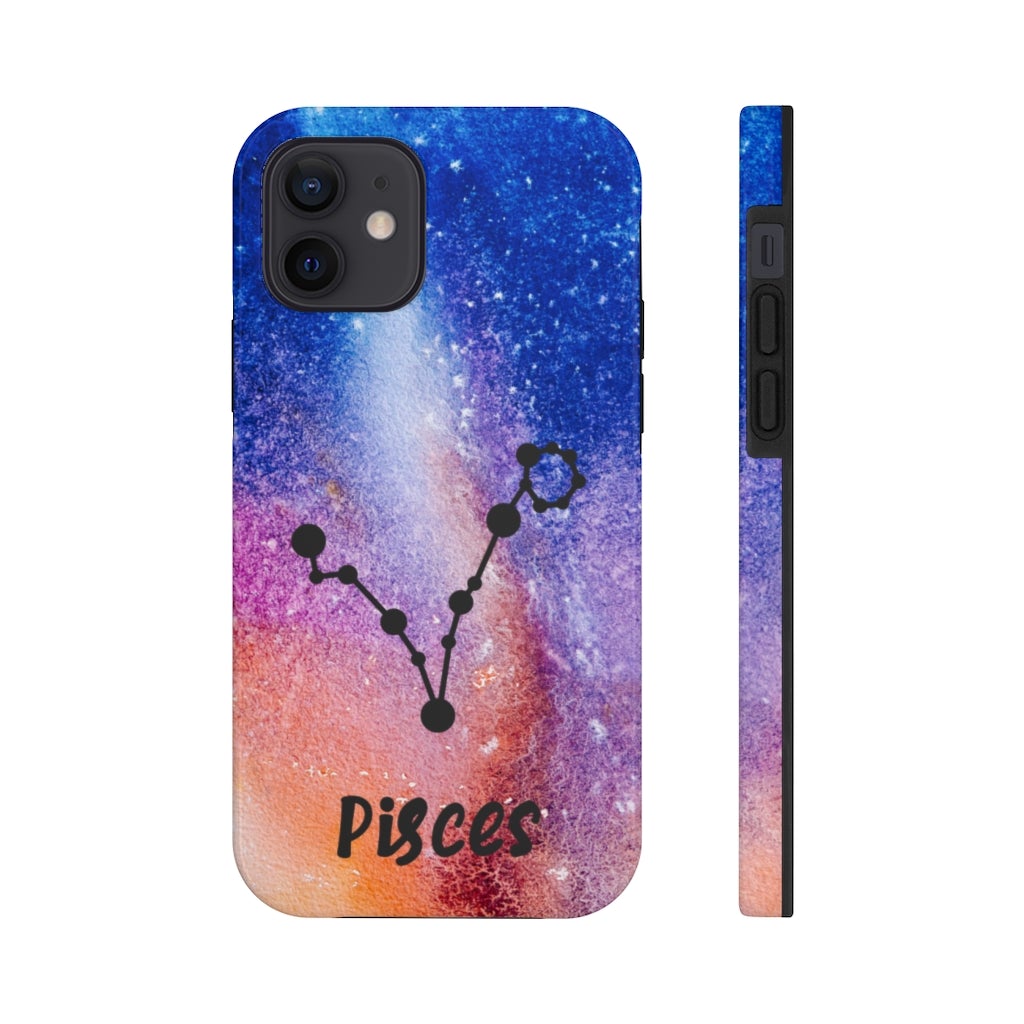 Pisces Zodiac Sign Phone Case - Puffin Lime