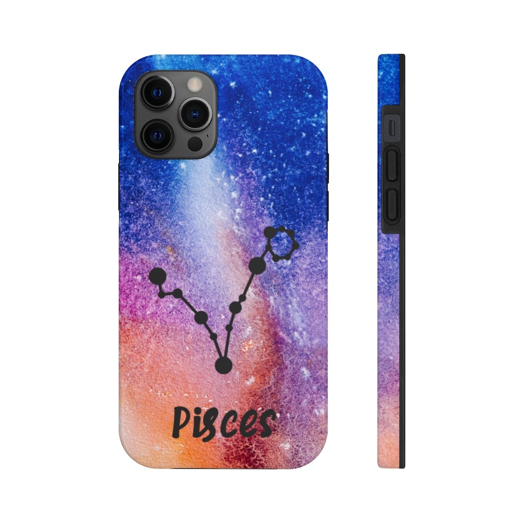 Pisces Zodiac Sign Phone Case - Puffin Lime