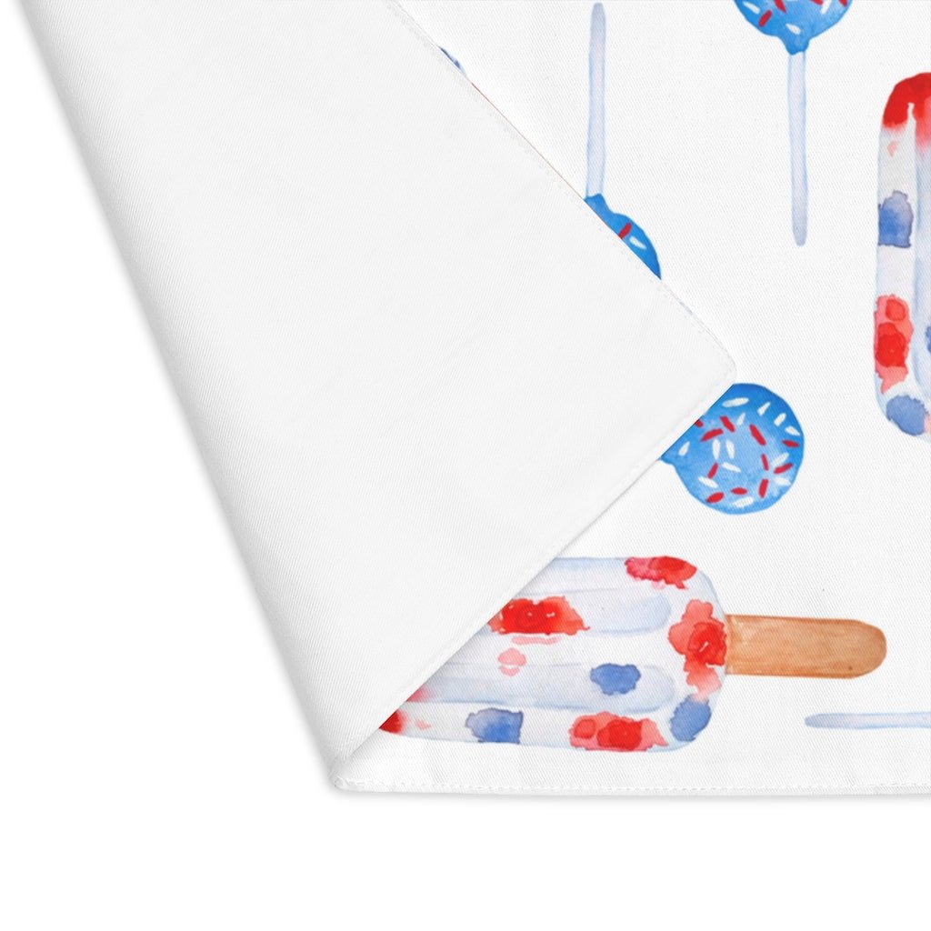Red and Blue Popsicles Placemat - Puffin Lime