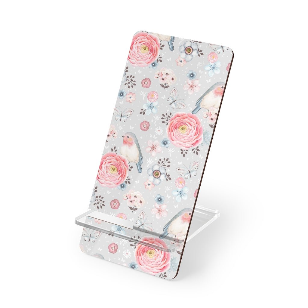 Robins and Flowers Mobile Display Stand for Smartphones - Puffin Lime