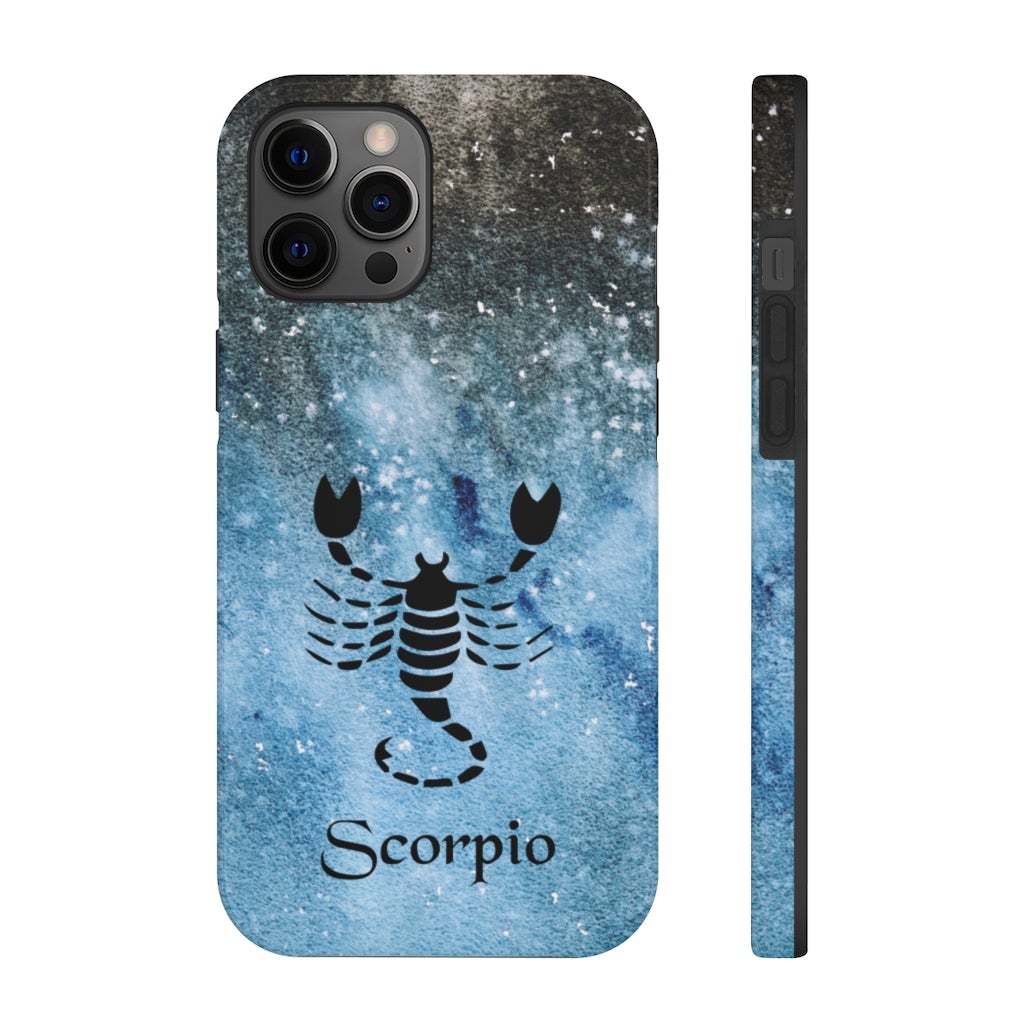 Scorpio Blue and Black Phone Case - Puffin Lime