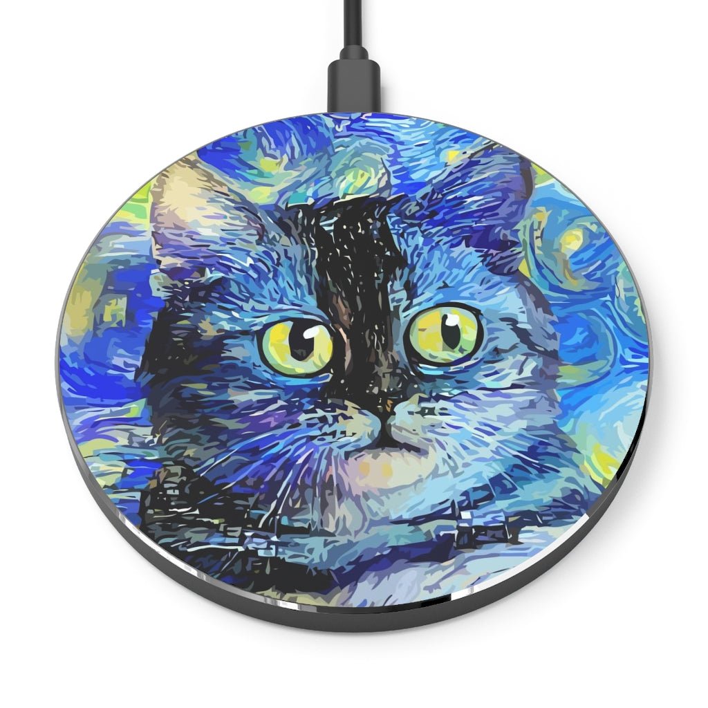 Serious Cat Wireless Charger - Puffin Lime