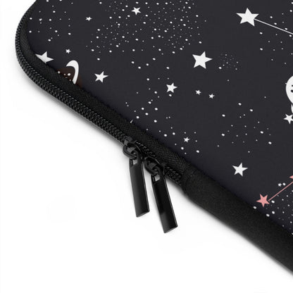 Space Galaxy Laptop Sleeve - Puffin Lime