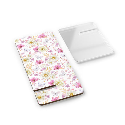 Spring Butterflies and Roses Mobile Display Stand for Smartphones - Puffin Lime