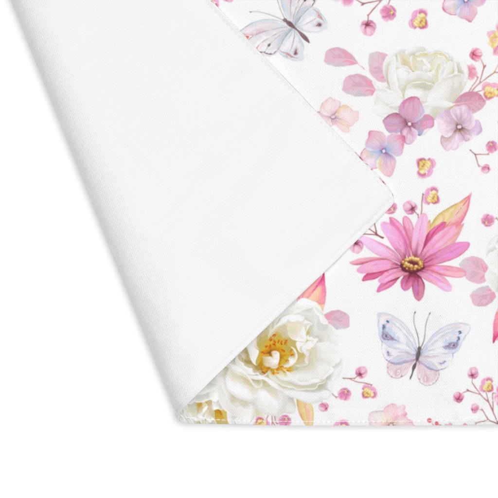 Spring Butterflies and Roses Placemat - Puffin Lime