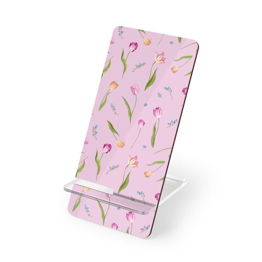 Spring Tulips Mobile Display Stand for Smartphones - Puffin Lime