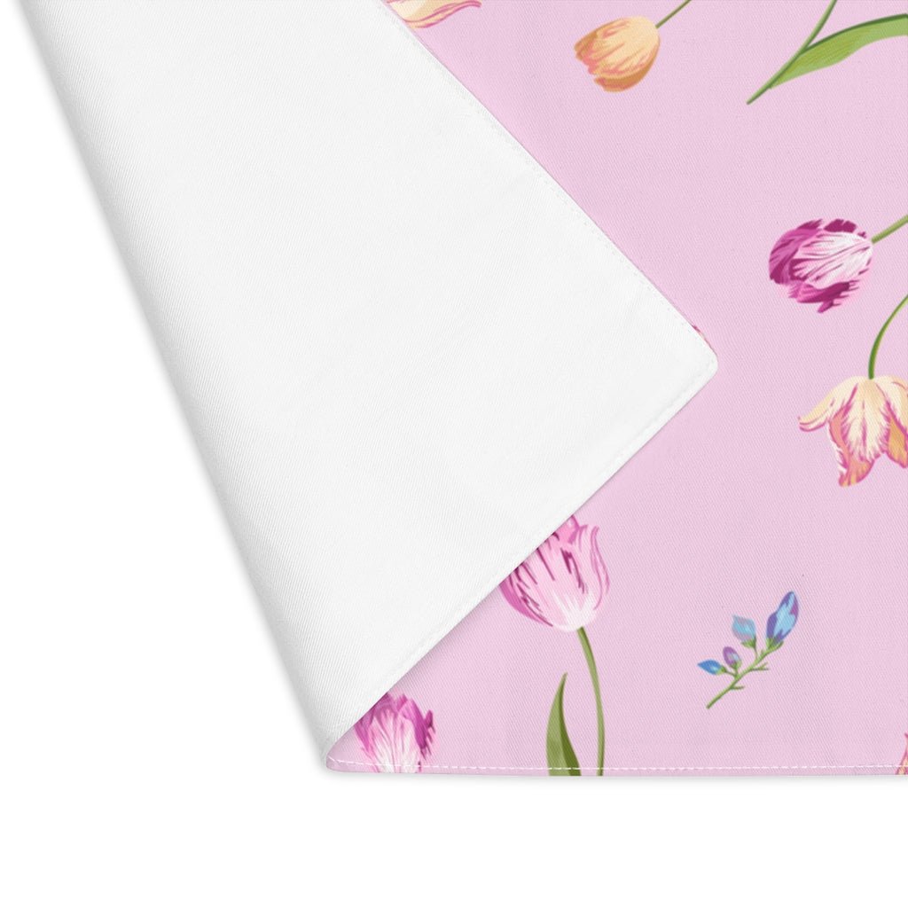Spring Tulips Placemat - Puffin Lime