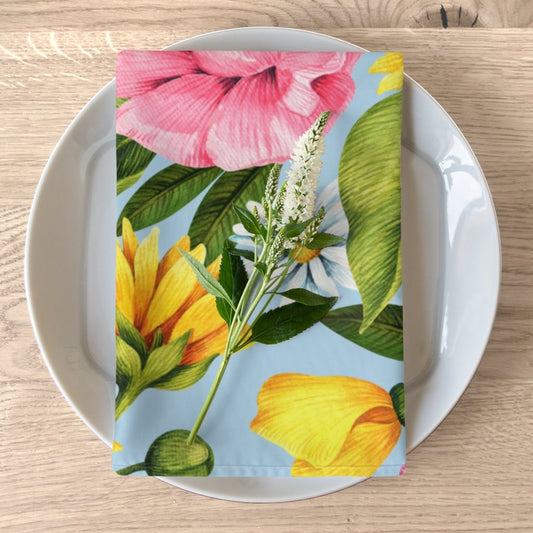 Sunflowers Napkins Set of 4 - Puffin Lime