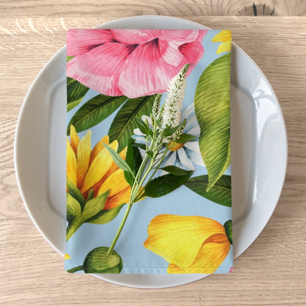 Sunflowers Napkins Set of 4 - Puffin Lime