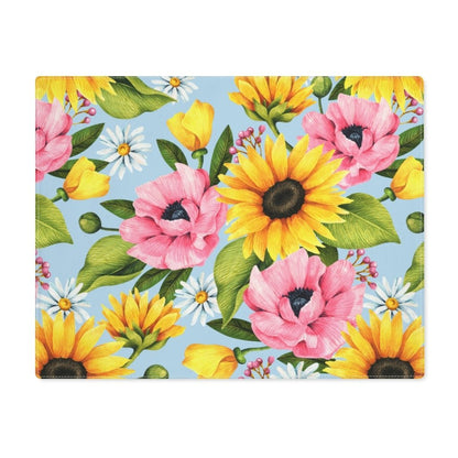 Sunflowers Placemat - Puffin Lime