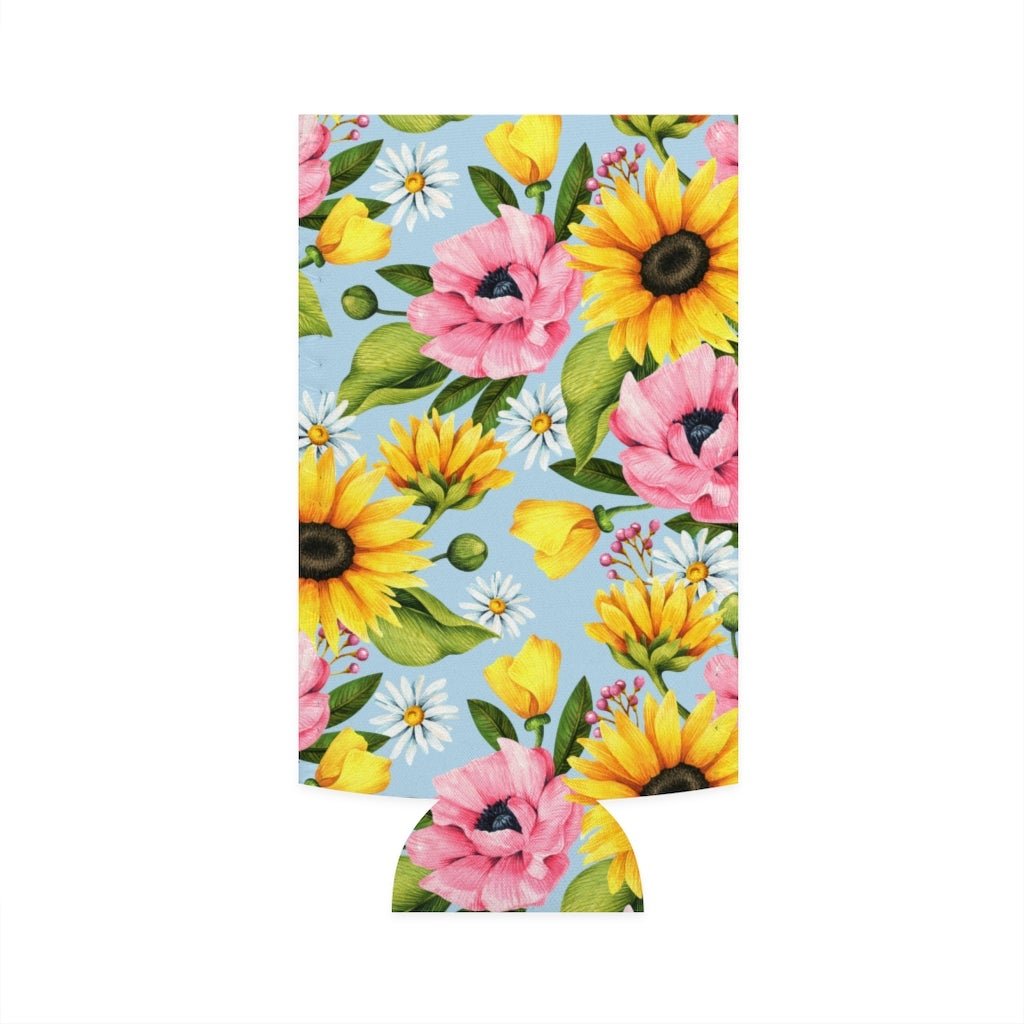 Sunflowers Slim Can Cooler - Puffin Lime