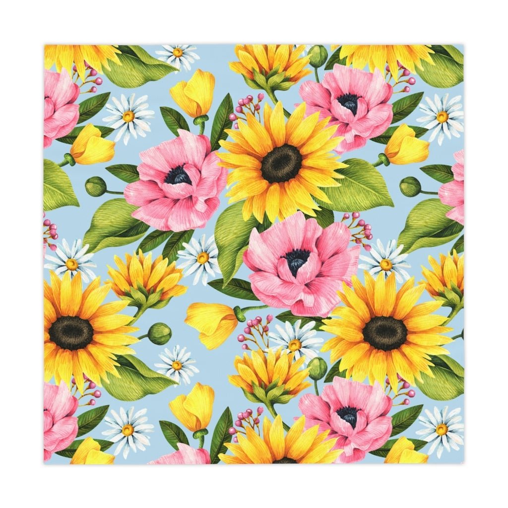 Sunflowers Table Cloth - Puffin Lime