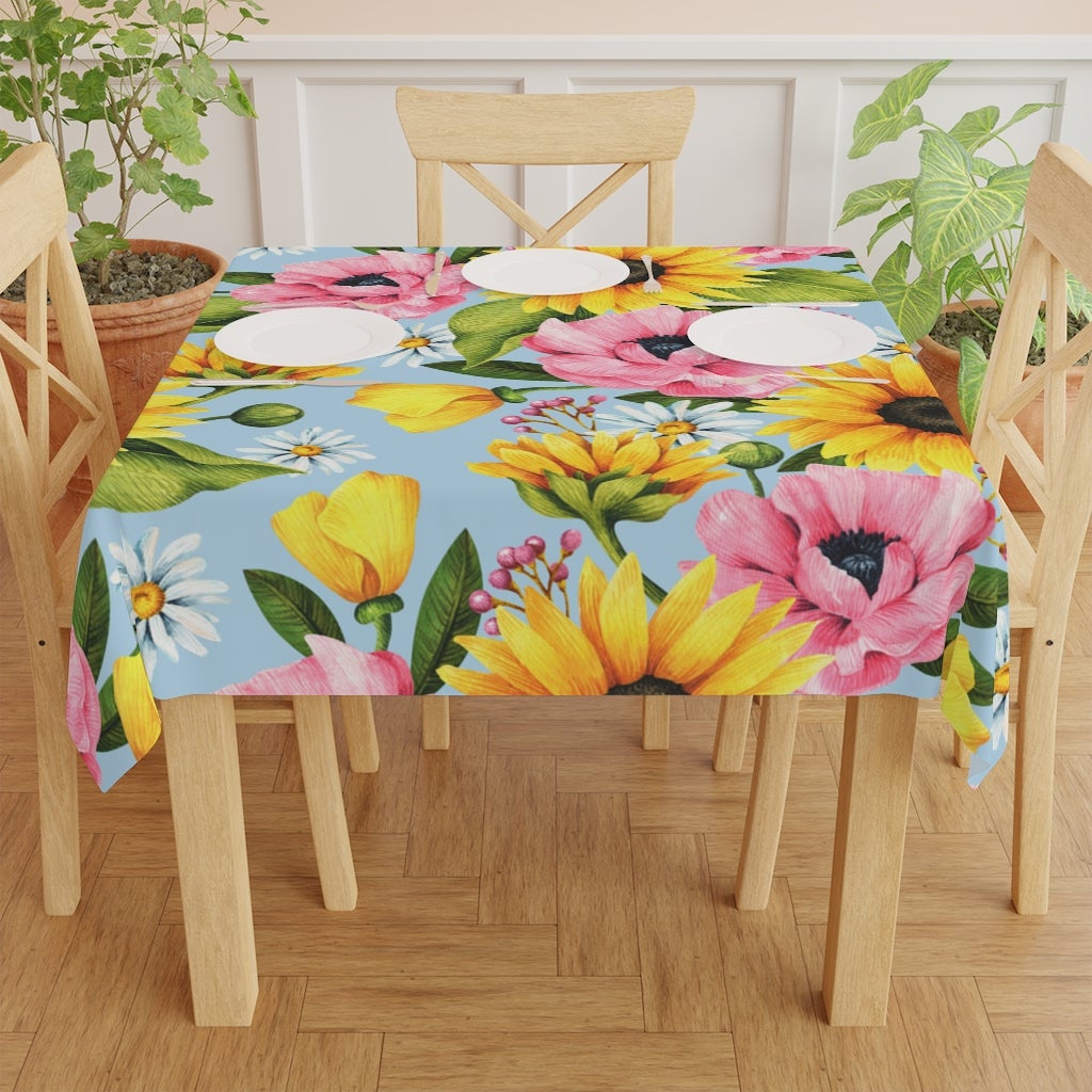 Sunflowers Table Cloth - Puffin Lime