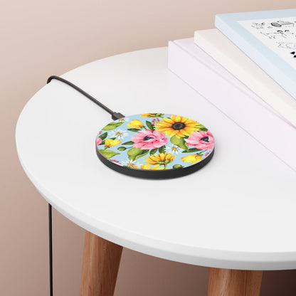 Sunflowers Wireless Charger - Puffin Lime