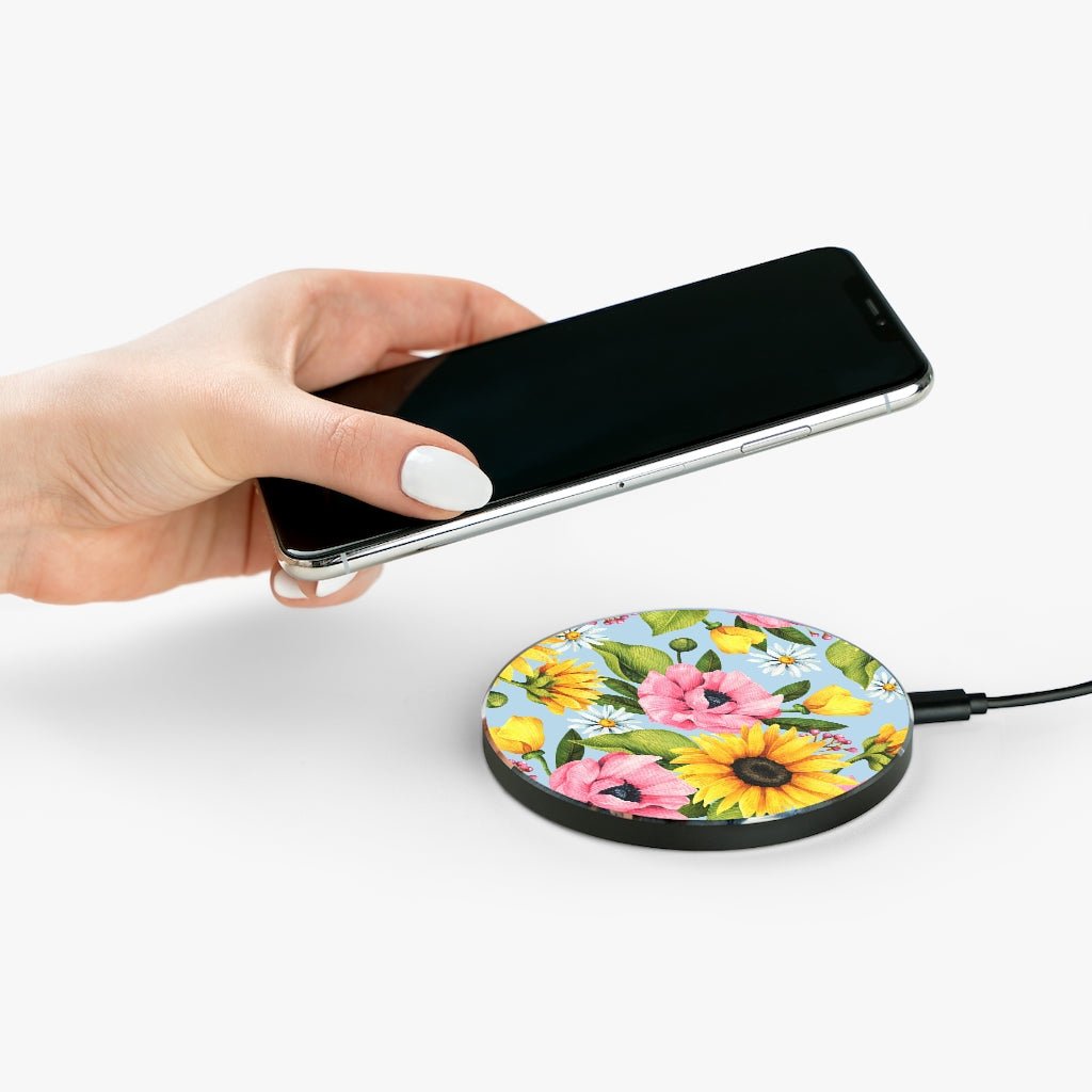 Sunflowers Wireless Charger - Puffin Lime