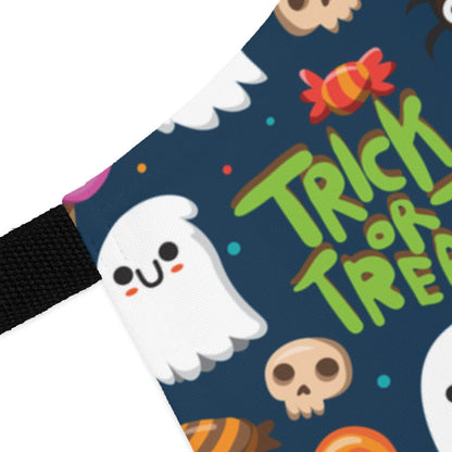 Trick or Treat Ghosts Apron - Puffin Lime