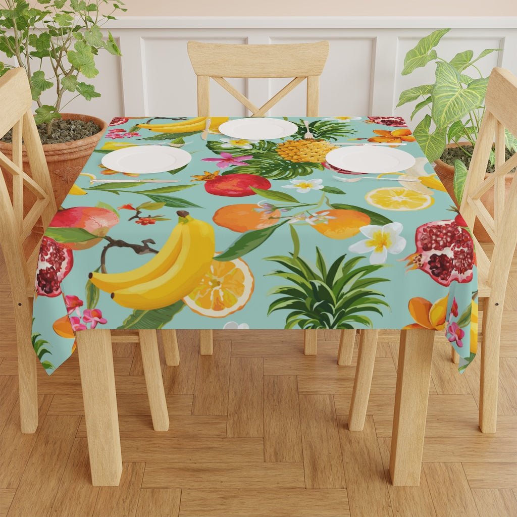 Tropical Fruits Tablecloth - Puffin Lime