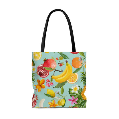 Tropical Fruits Tote Bag - Puffin Lime