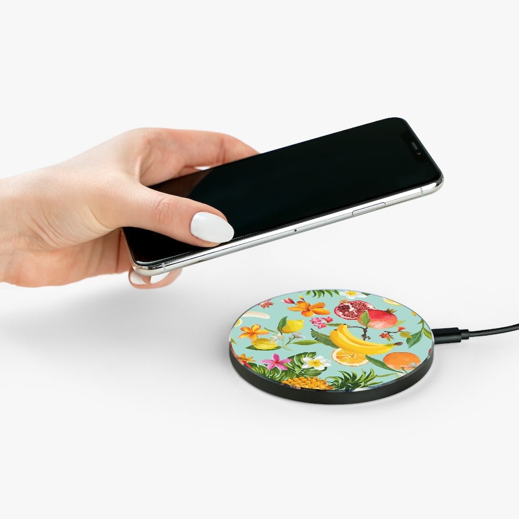 Tropical Fruits Wireless Charger - Puffin Lime