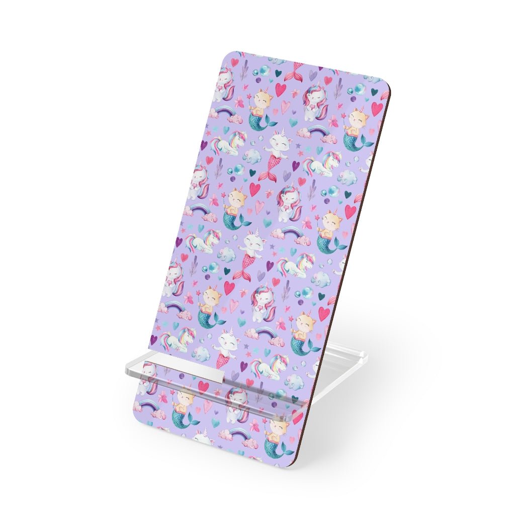 Unicorn Cats Mobile Display Stand for Smartphones - Puffin Lime