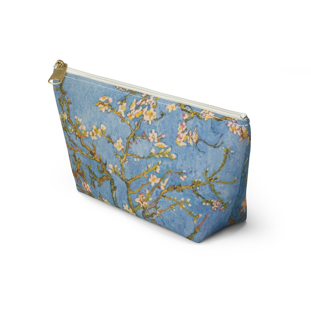 Van Gogh Blossoming Almond Tree Accessory Pouch w T-bottom - Puffin Lime