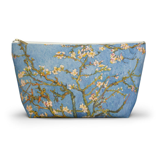 Van Gogh Blossoming Almond Tree Accessory Pouch w T-bottom - Puffin Lime